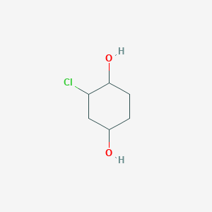 2-Chlorocyclohexane-1,4-diol structure