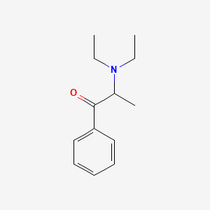 Diethylpropion structure