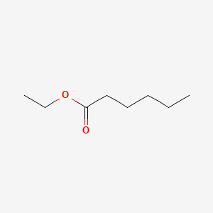 Ethyl hexanoate structure